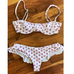 Tori Praver Acacia Cheeky Ruffle swim bikini small